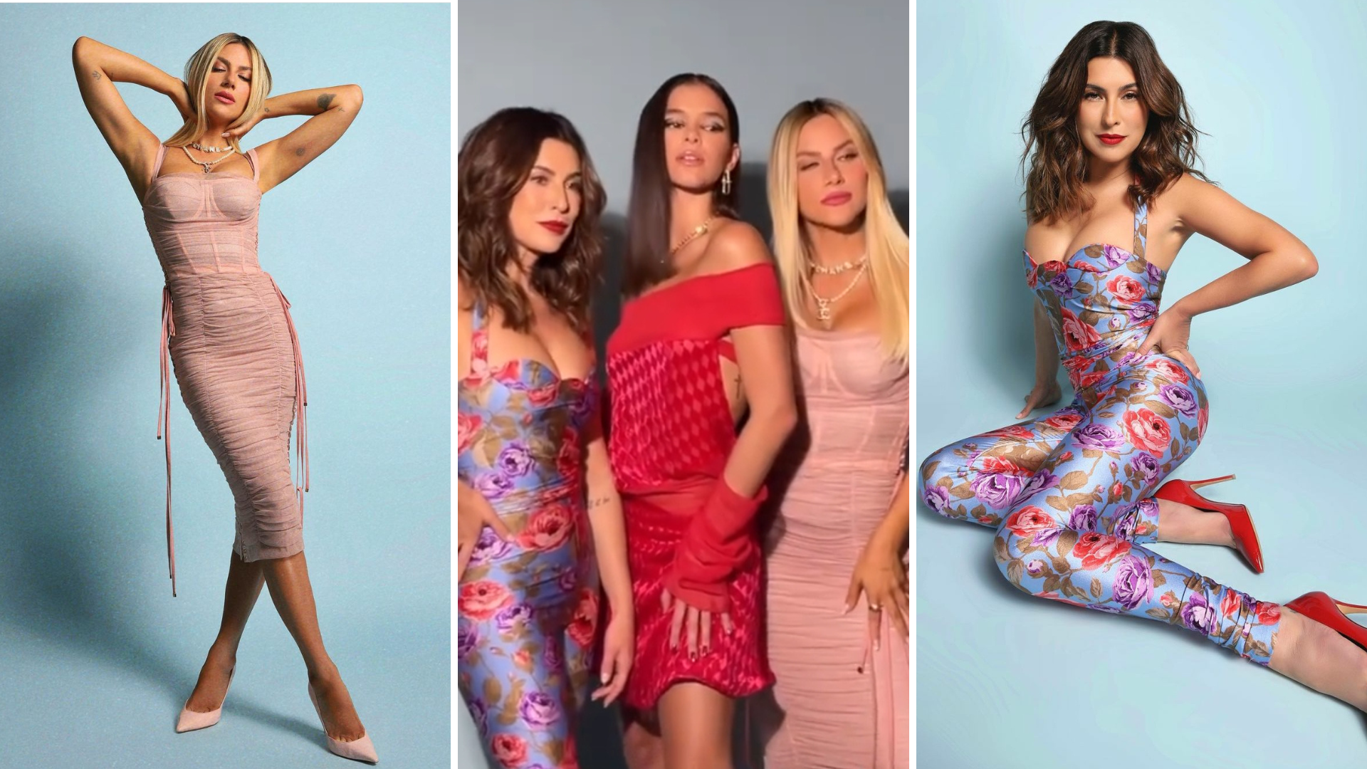 Fernanda Paes Leme, Bruna Marquezine e Giovanna Ewbank (Foto: Instagram/Reprodução)