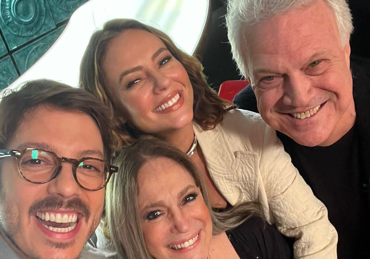 Porchat, Susana Vieira, Paolla Oliveira e Pedro Bial (Foto: Reprodução/Instagram)