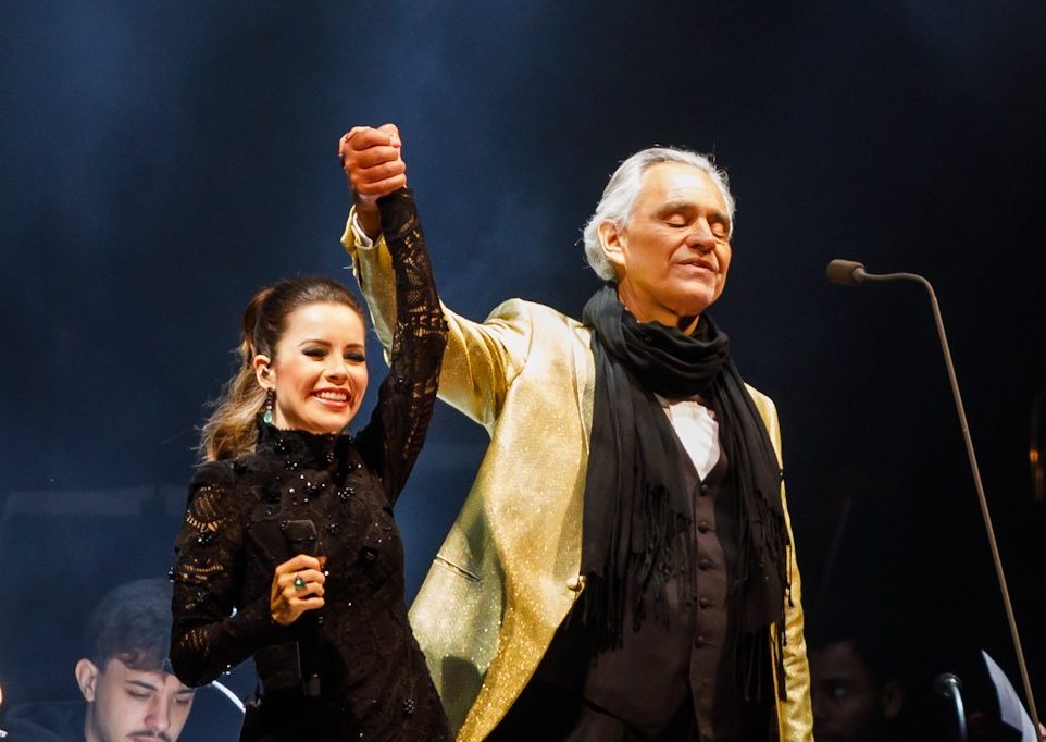 Sandy e Andrea Bocelli (Foto: Patrícia Devoraes/Brazil News)