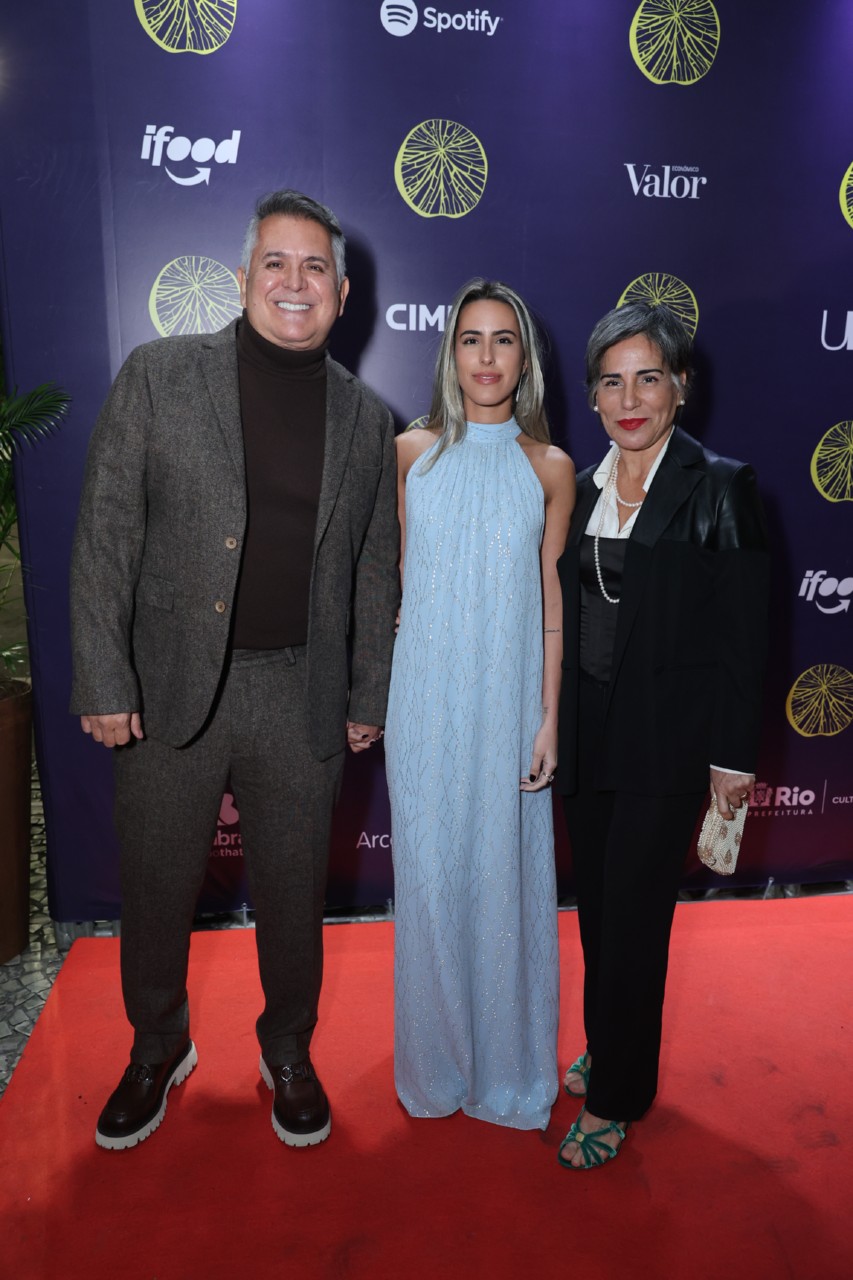 Orlando Morais, Ana Morais e Gloria Pires (Foto: Daniel Pinheiro/Brazil News)