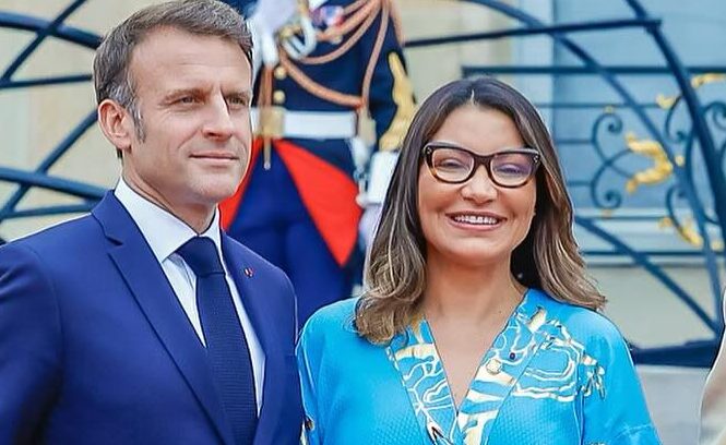 Janja e Macron paris olimpiada