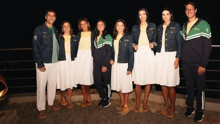 Uniforme para a cerimônia de abertura da Olimpíada (Foto: Divulgação/COB)