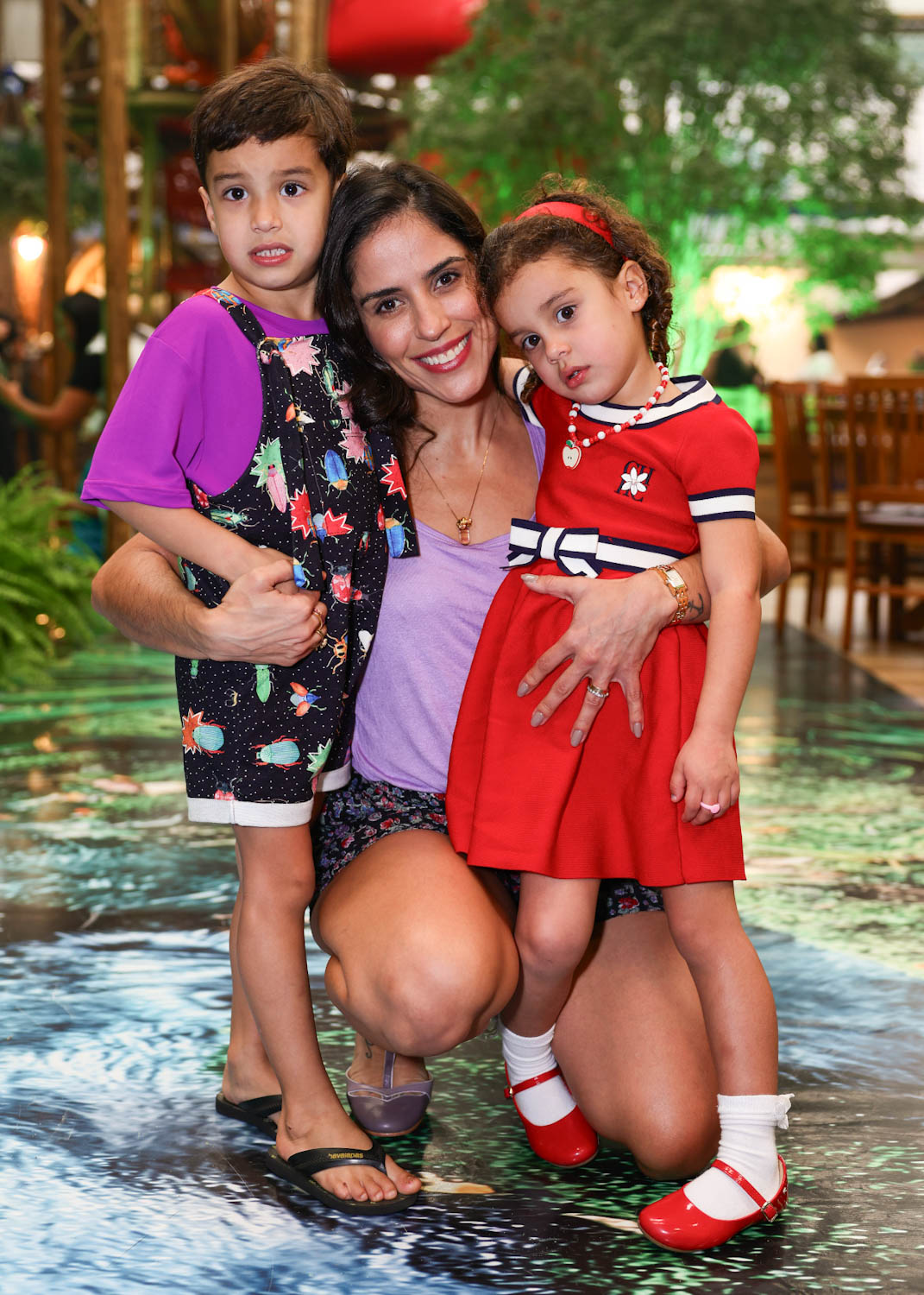 Camilla Camargo e os filhos (Foto: Manu Scarpa/Agência Brazil News)