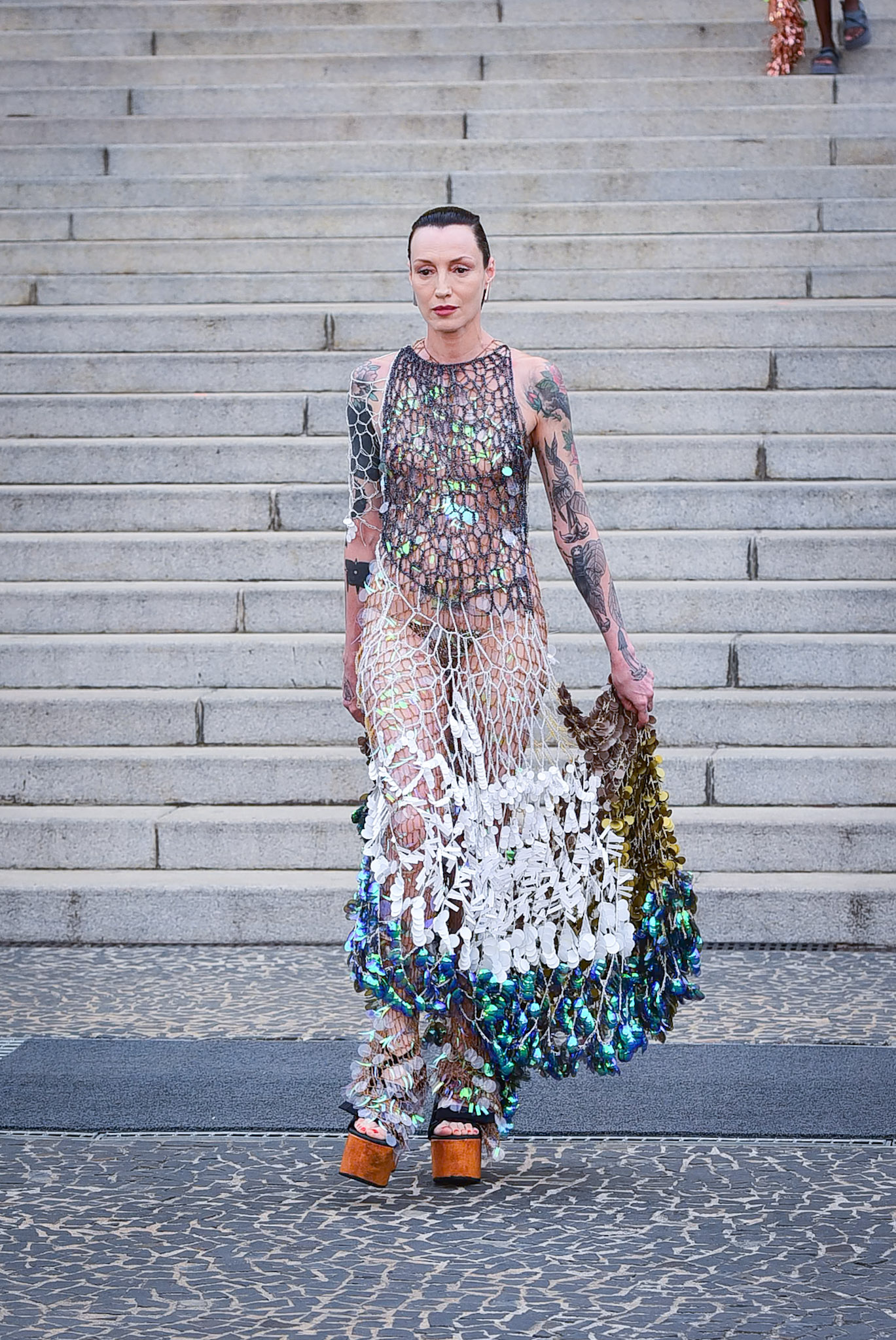 Marina Diaz no desfile Gustavo Silvestre ((Foto: Andy Santana/Brazil News)