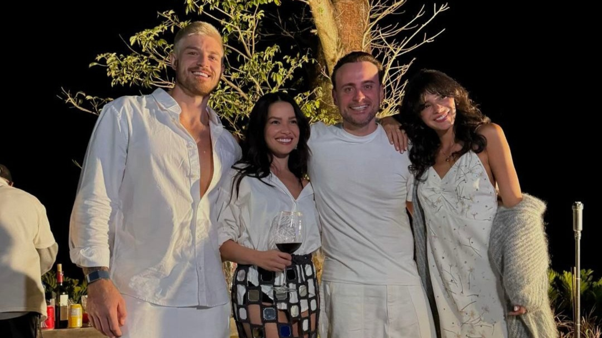 Kaique Cerveny, Juliette, Leo Fuchs e Bruna Marquezine (Foto: @leo_fuchs/Instagram/Reprodução)