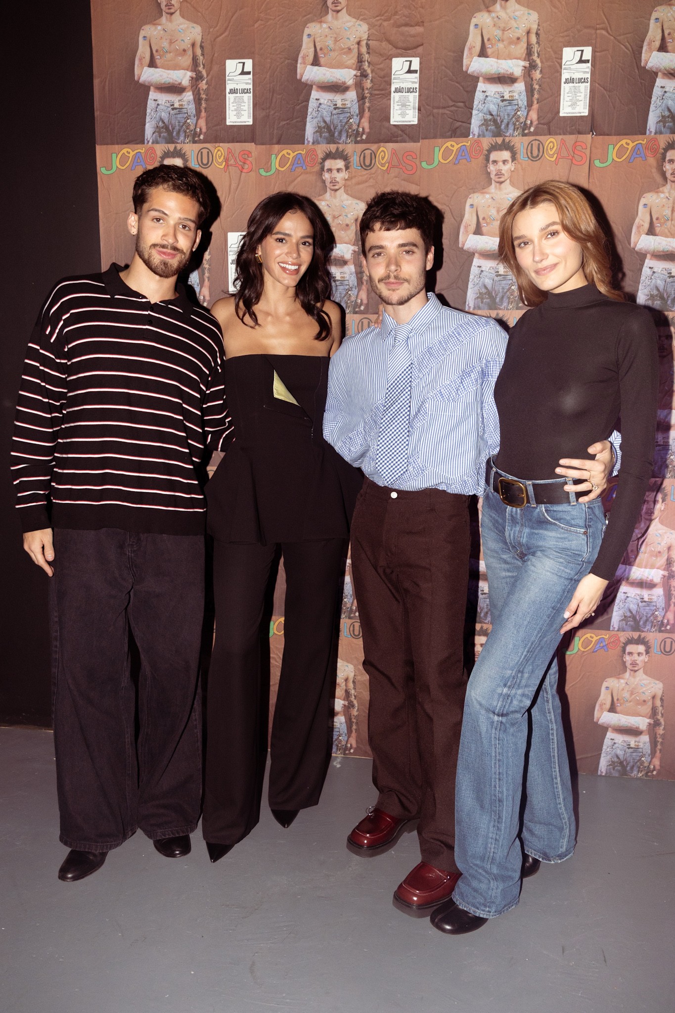 João Guilherme Bruna Marquezine, João Lucas e Sasha (Foto: Lucas Ramos / Brazil News)