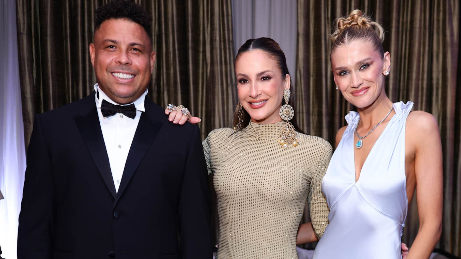 Ronaldo, Claudia Leitte e Celina Locks (Foto: Lucas Ramos/Brazil News)