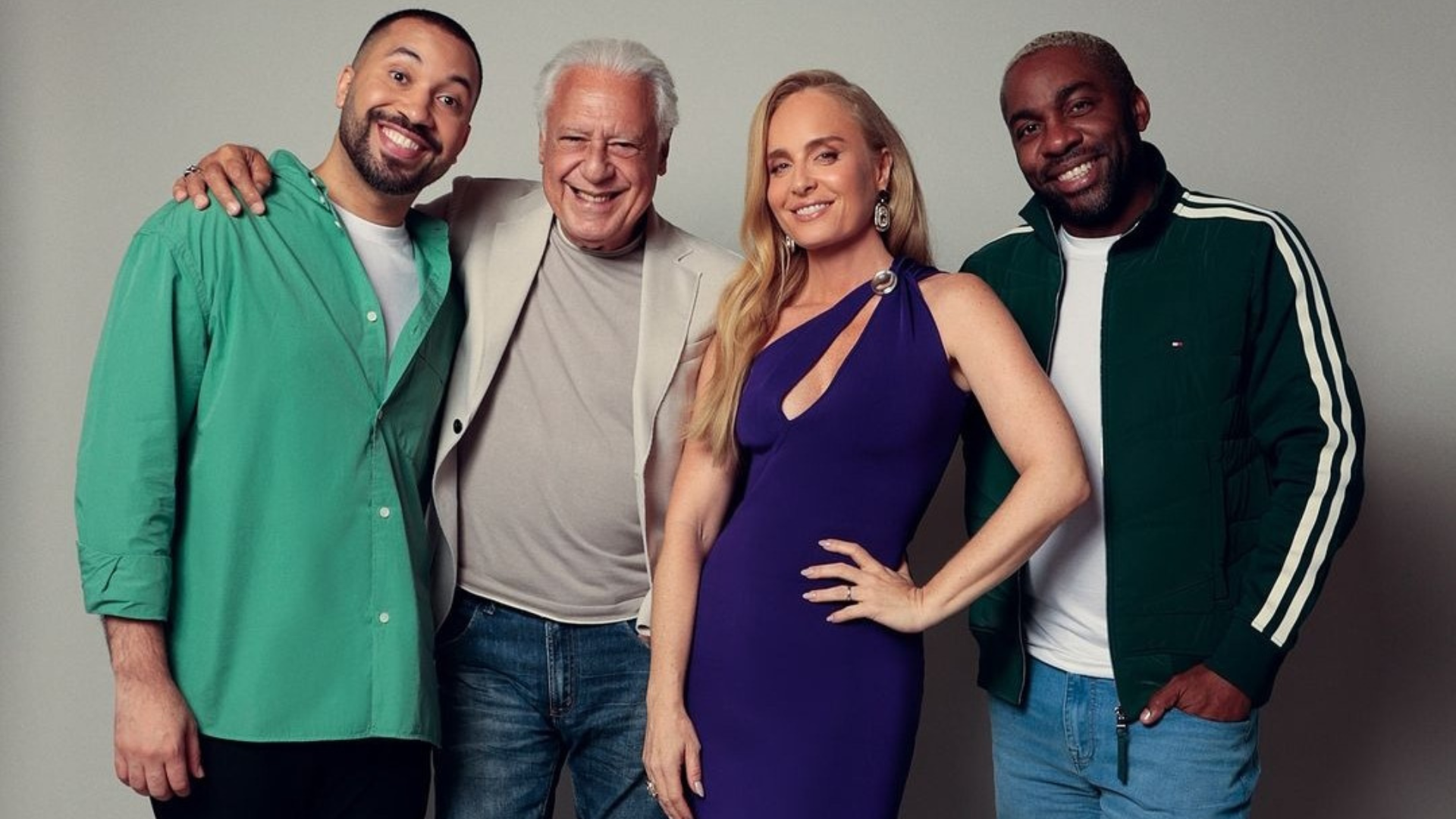 Gil do Vigor, Antônio Fagundes, Angélica e Lázaro Ramos (Foto: @angelicaksy/Instagram/Reprodução)